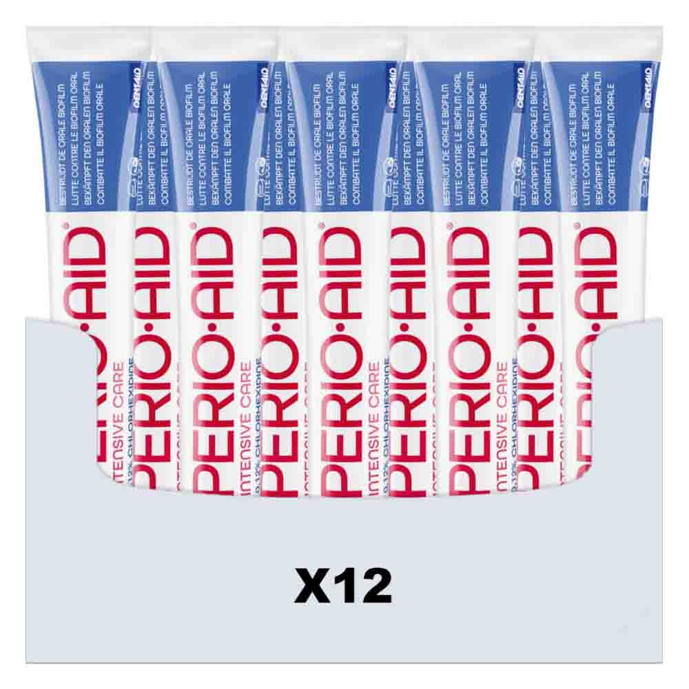12x PerioAid Tandgel Intensive Care 0.12% CHX 75 ml