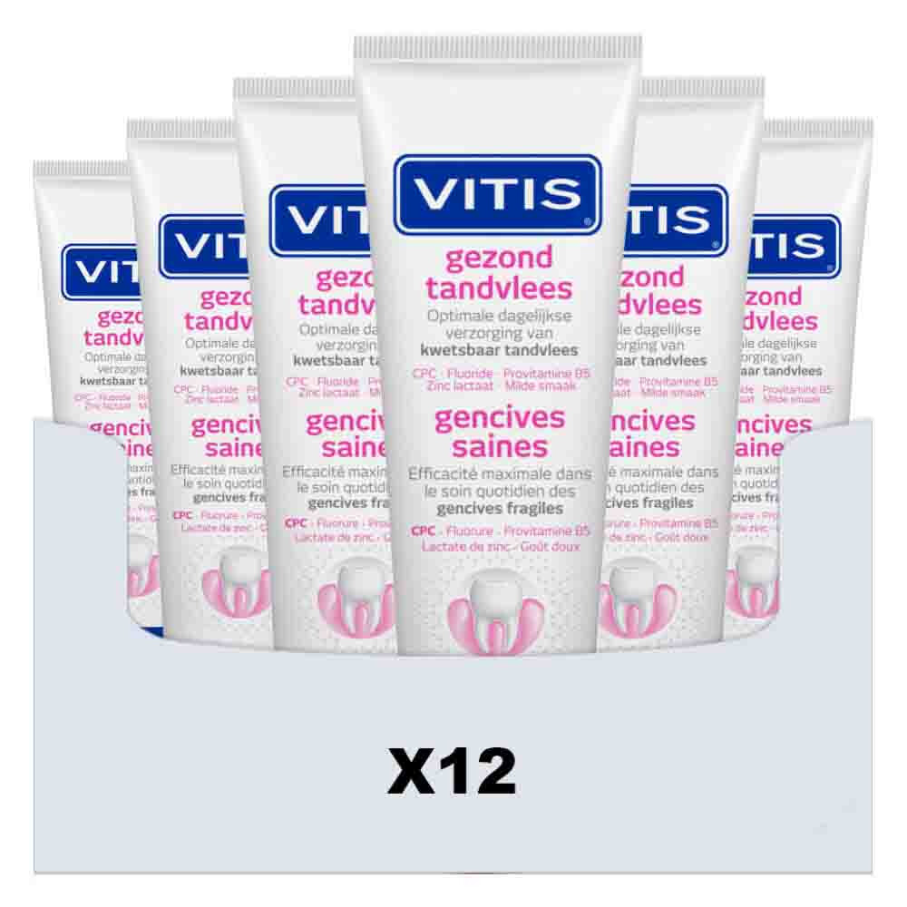 12x Vitis Tandpasta Gezond Tandvlees 75 ml
