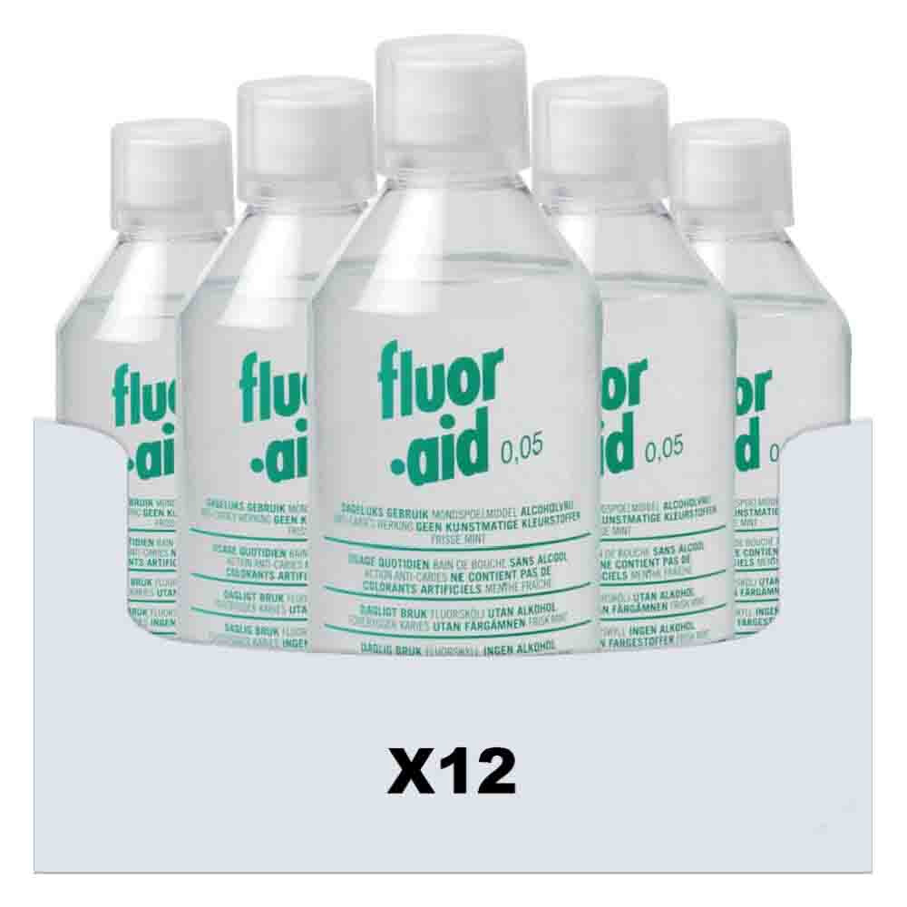 12x FluorAid Mondwater 0.05 500 ml
