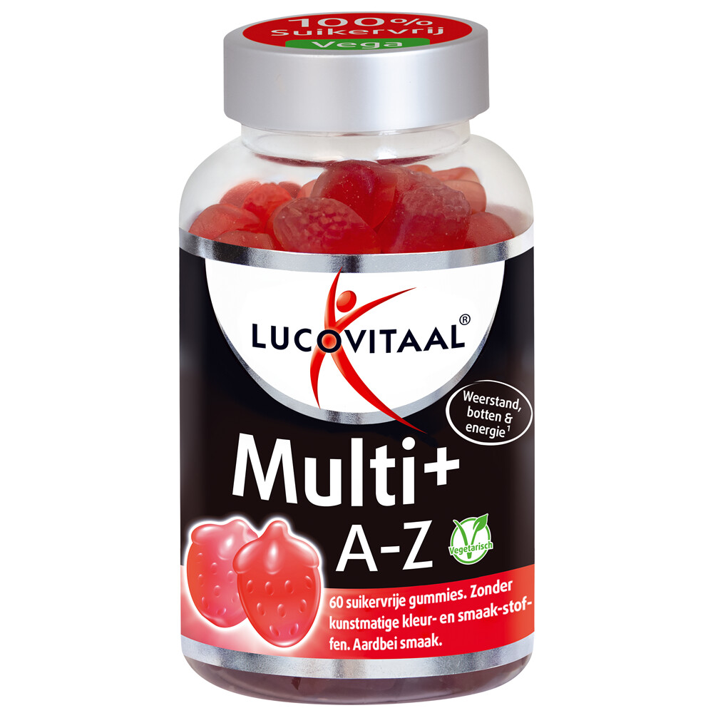 ontslaan Poging baas Lucovitaal Vitamine Gummies Multi+ A tot Z 60 Gummies | Plein.nl