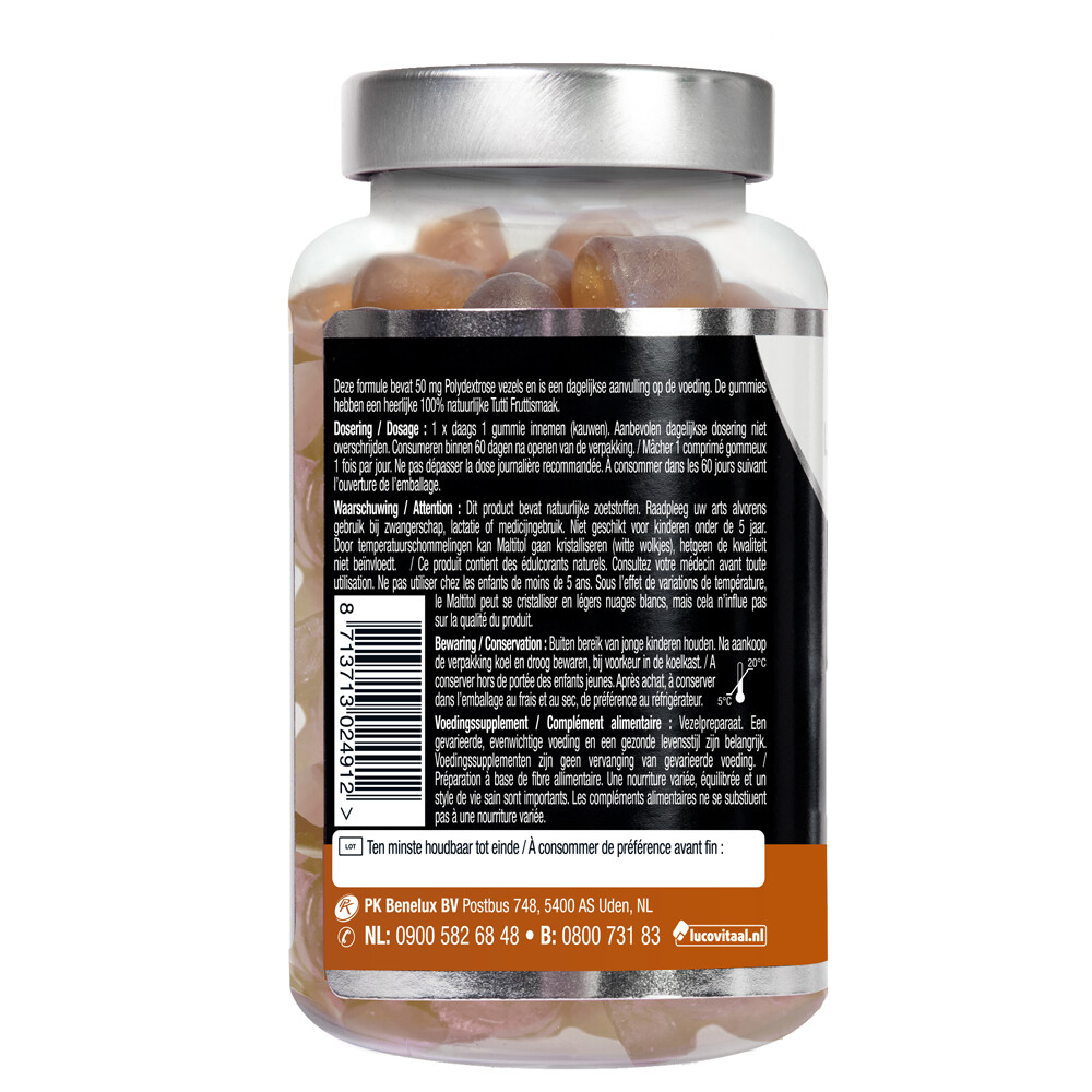 Lucovitaal Gummies Vezels 60 Gummies Plein.nl