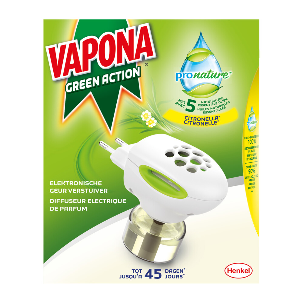 12x Vapona Pro Nature Anti-mug Stekker 45 nachten