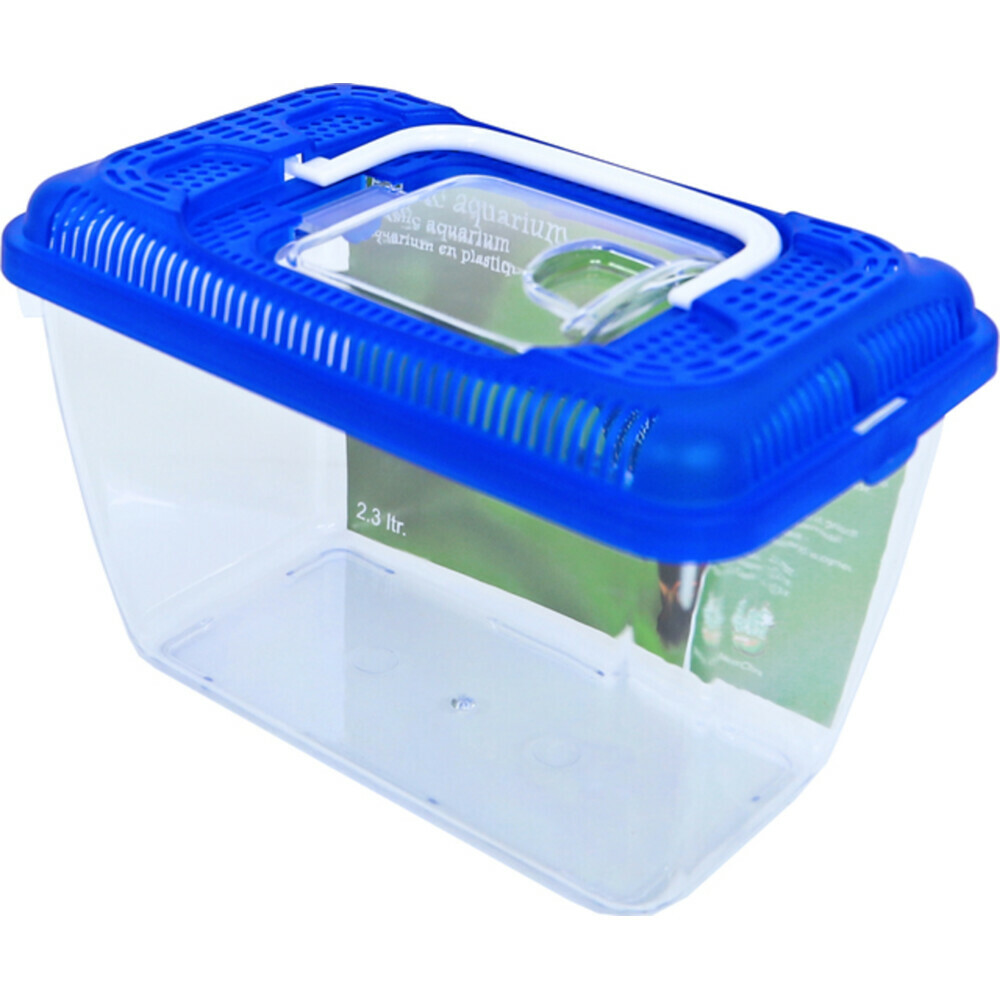 Penn Plax Fauna Box met Blauwe Deksel 3,8 liter