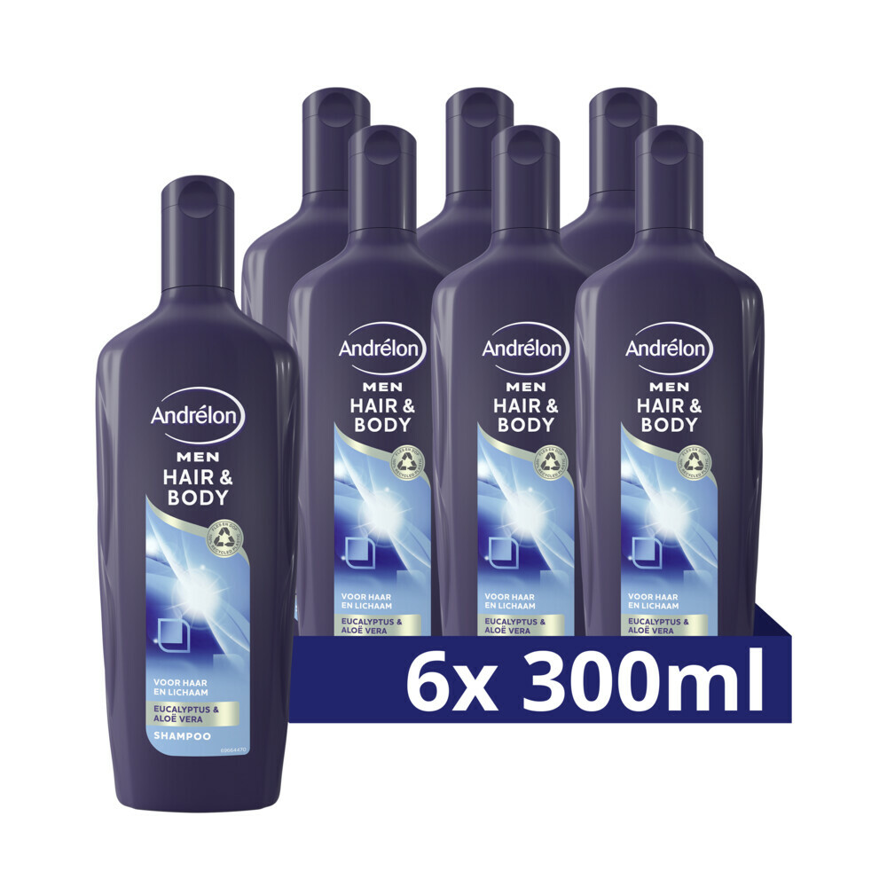 Men Hair & Body 2in1 shampoo 6x300 ml