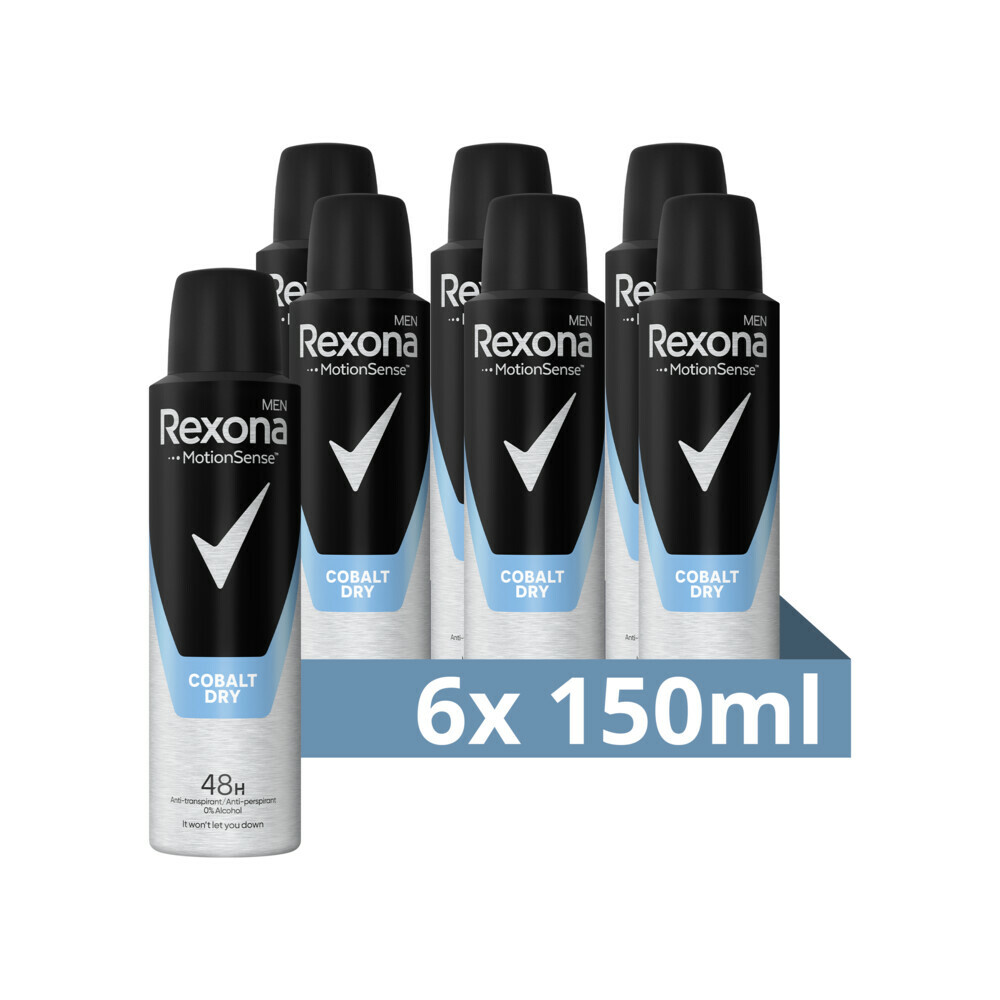 Rexona Deodorant Spray Men Dry Cobalt Voordeelverpakking