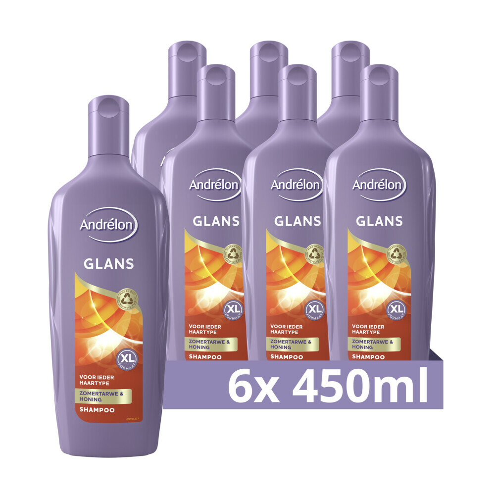 6x Andrelon Shampoo Glans 450 ml
