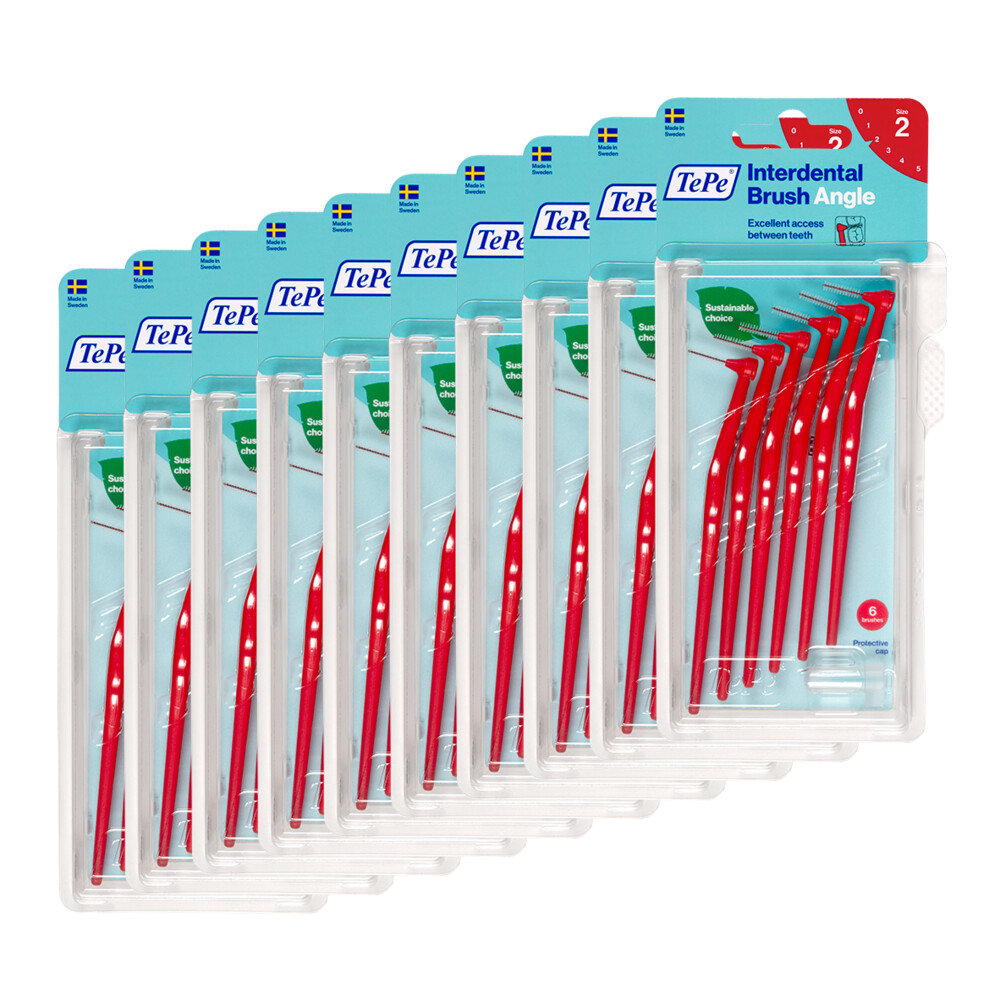 10x TePe Angle Interdentale Ragers 0,5 mm Rood 6 stuks