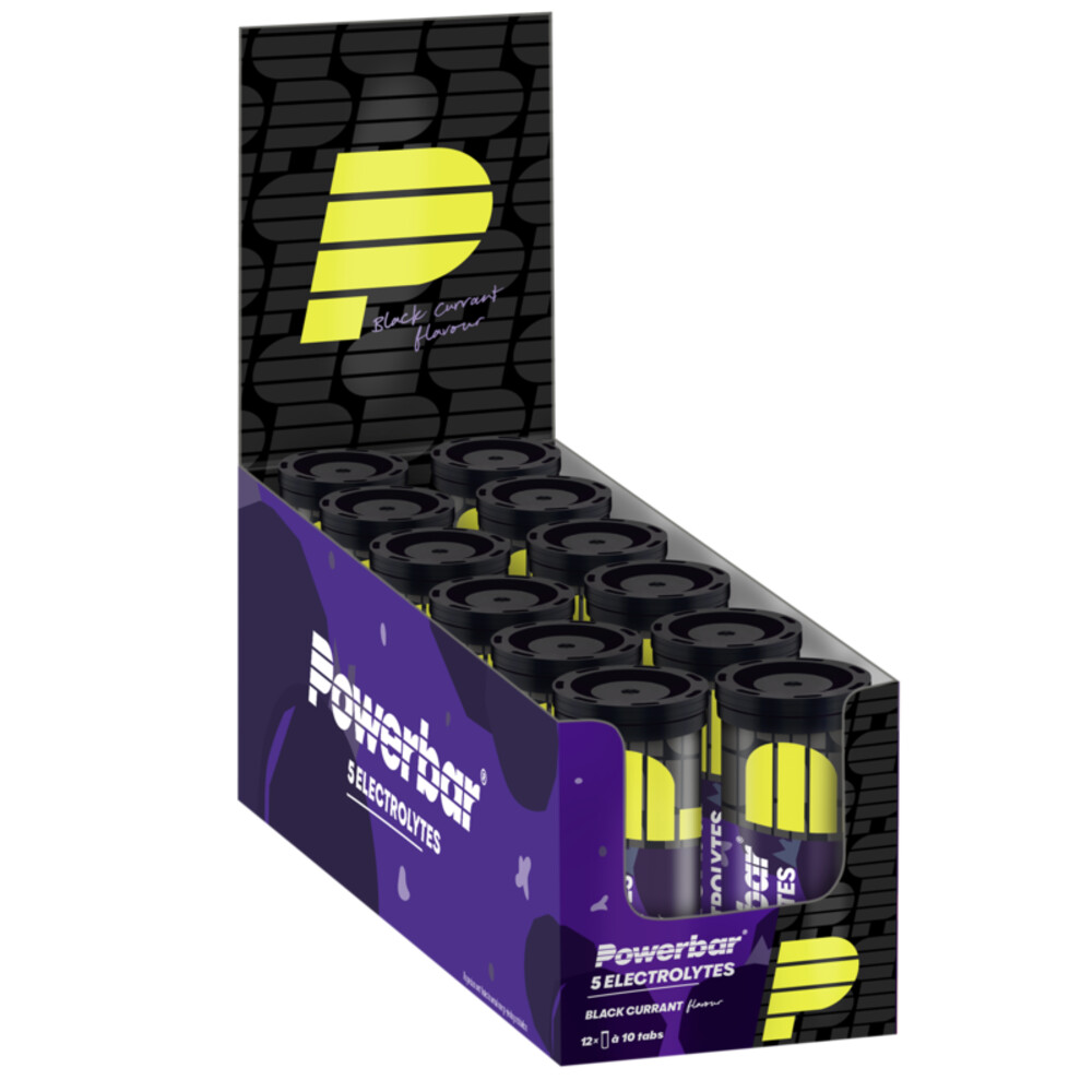 12x PowerBar Electrolyte Tabs Black Currant 10 tabletten