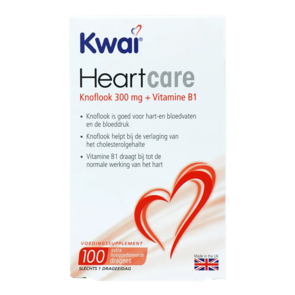 Gratis Verzending: Kwai Heartcare Knoflook 100 stuks