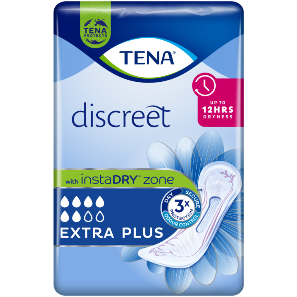 6x TENA Discreet Extra Plus 16 stuks