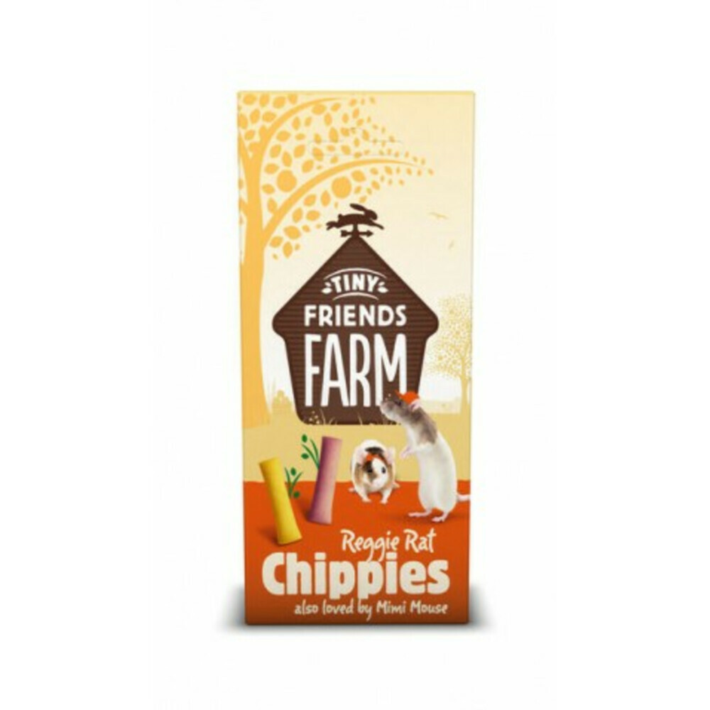 Tiny Friends Farm Reggie Rat Chippies 120 gr