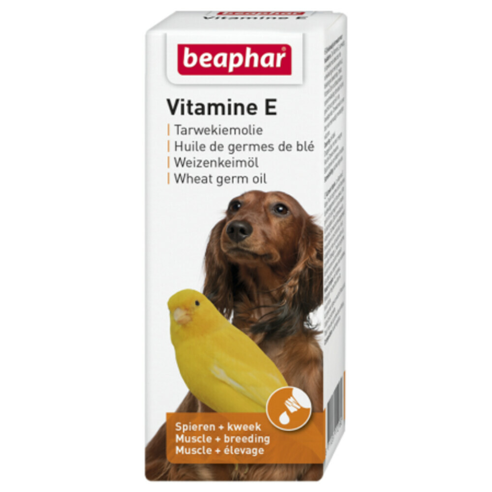 6x Beaphar Vitamine E Tarwekiemolie 100 ml