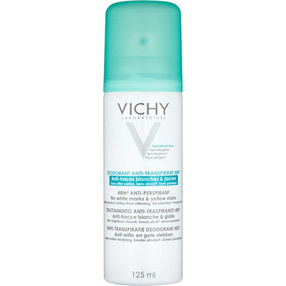 Vichy Anti-Transpiratie Deodorant 48u Anti Vlekken 125ml