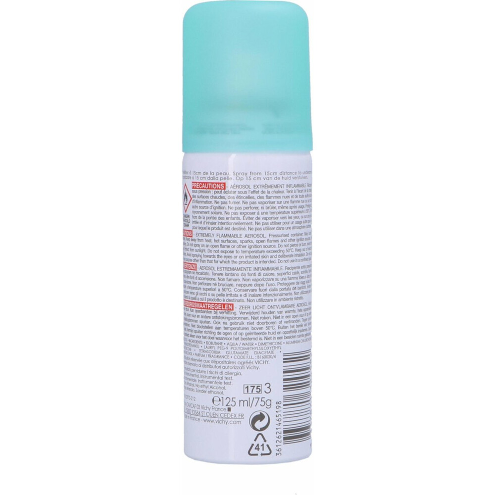 Vichy 48Hr Anti-Transpiratie en Anti-Witte en Gele Vlekken Deodorant Spray 125 ml, foto 2