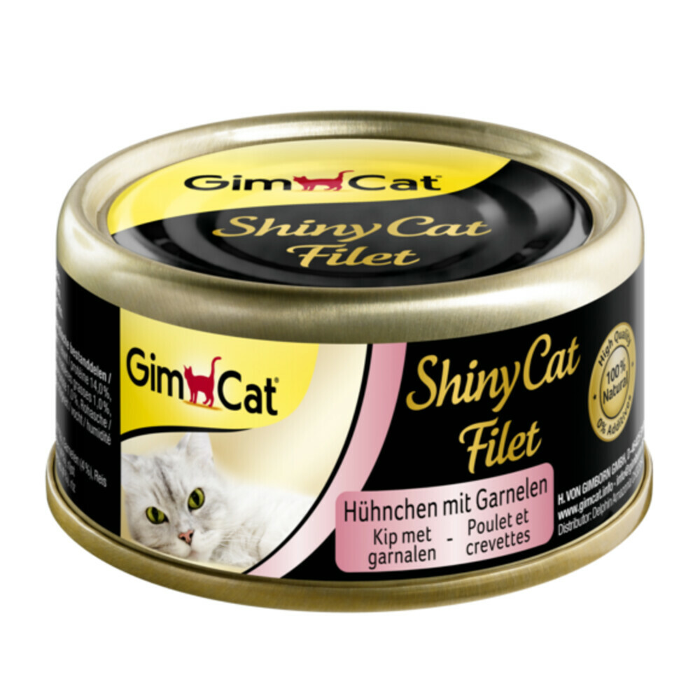 Gimpet Shinycat 70 gram kip & garnalen