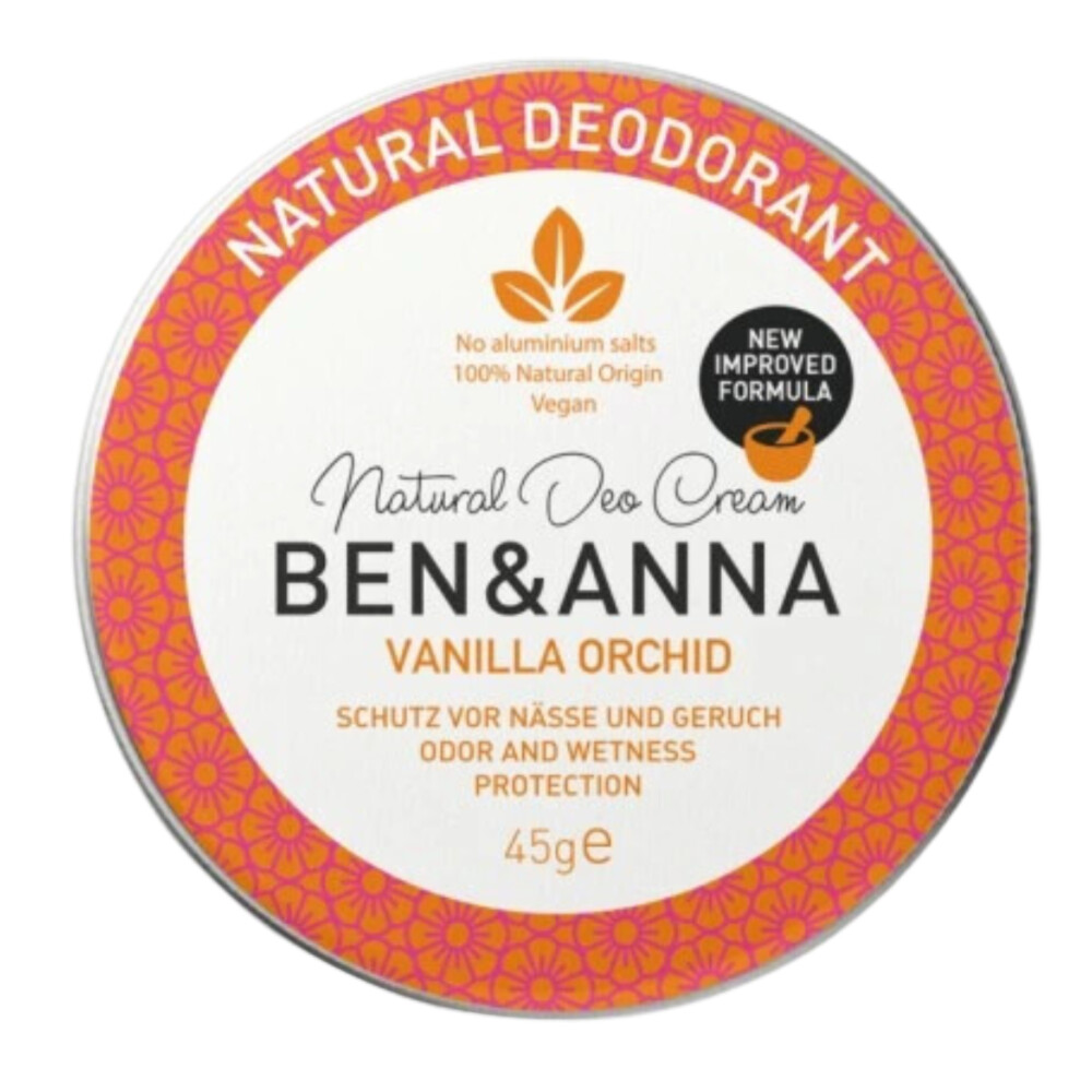 Ben & Anna Natural deodorant creme vanilla orchid 45g