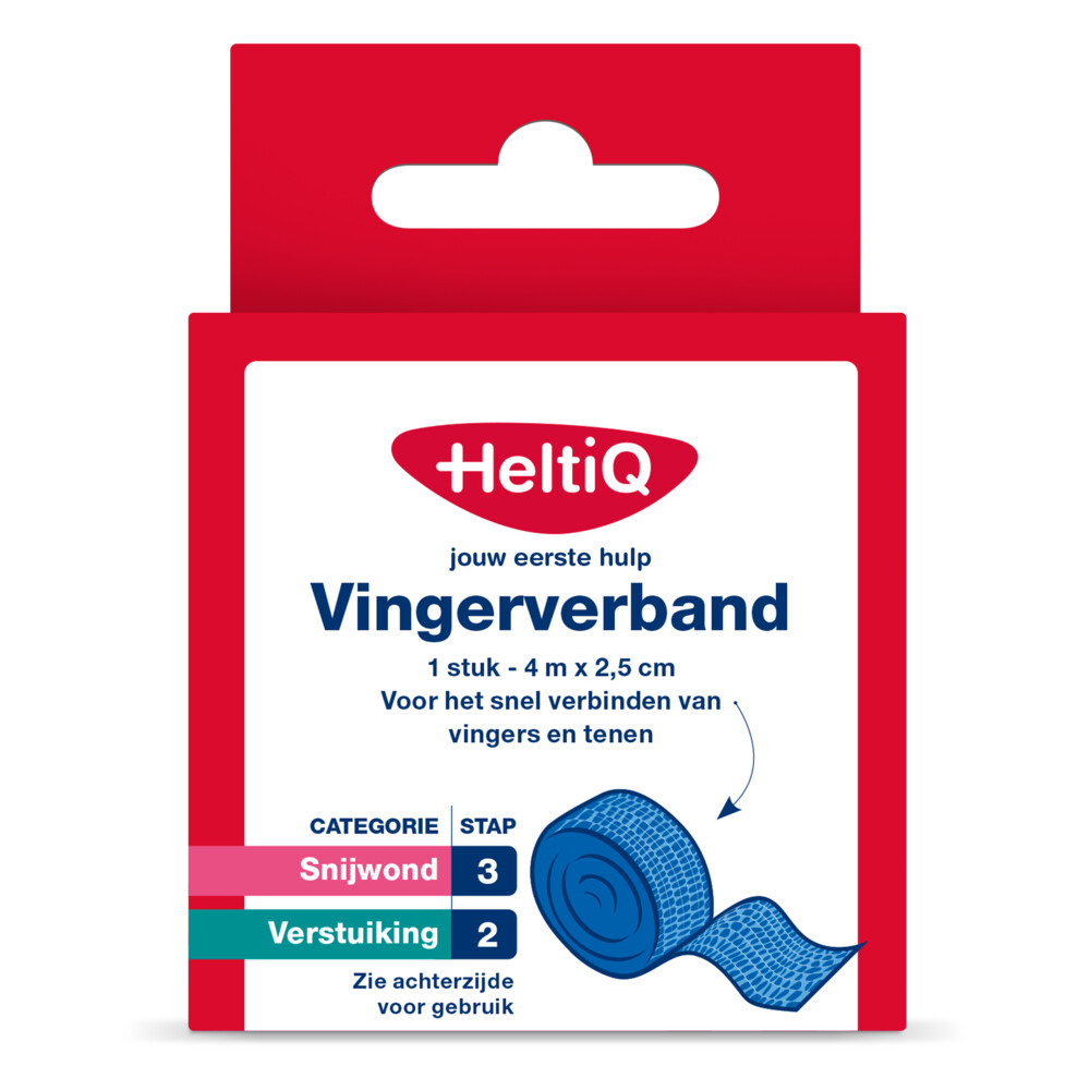 HeltiQ Vingerverband 4 m x 2,5 cm