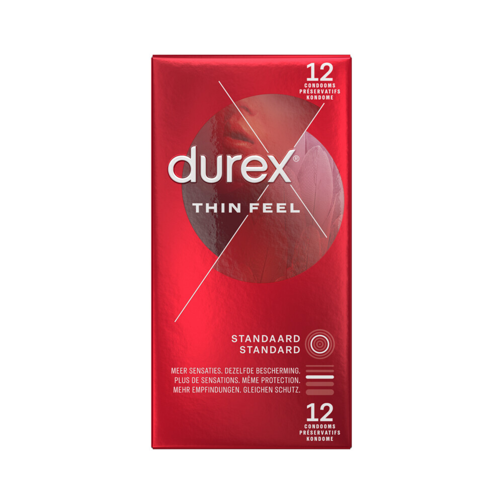 6x Durex Condooms Thin Feel 12 stuks