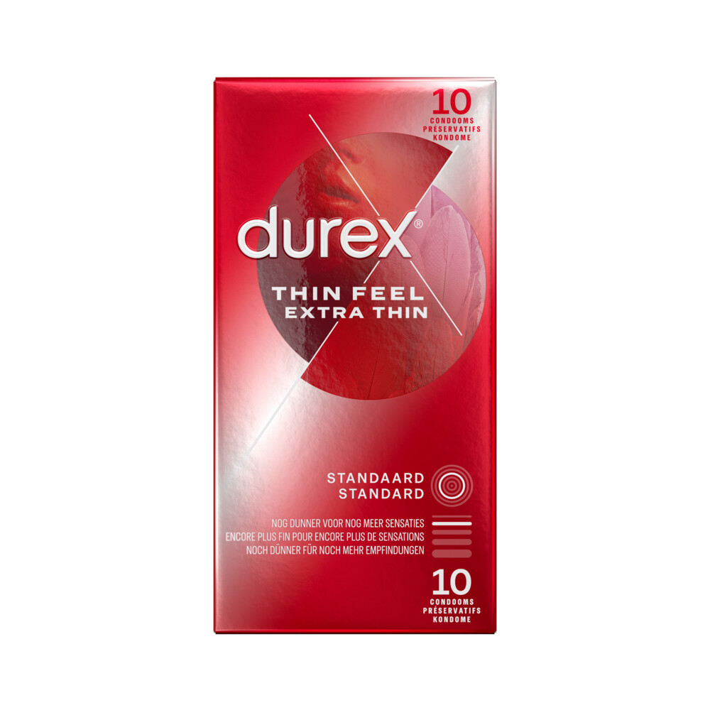 2x Durex Condooms Thin Feel Extra Dun 10 stuks