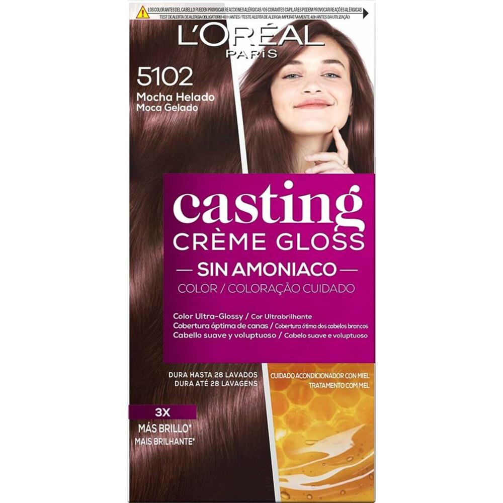 kroon Ik denk dat ik ziek ben zuigen L'Oréal Casting Crème Gloss Haarkleuring 5102 Licht Parelmoer Asbruin |  Plein.nl