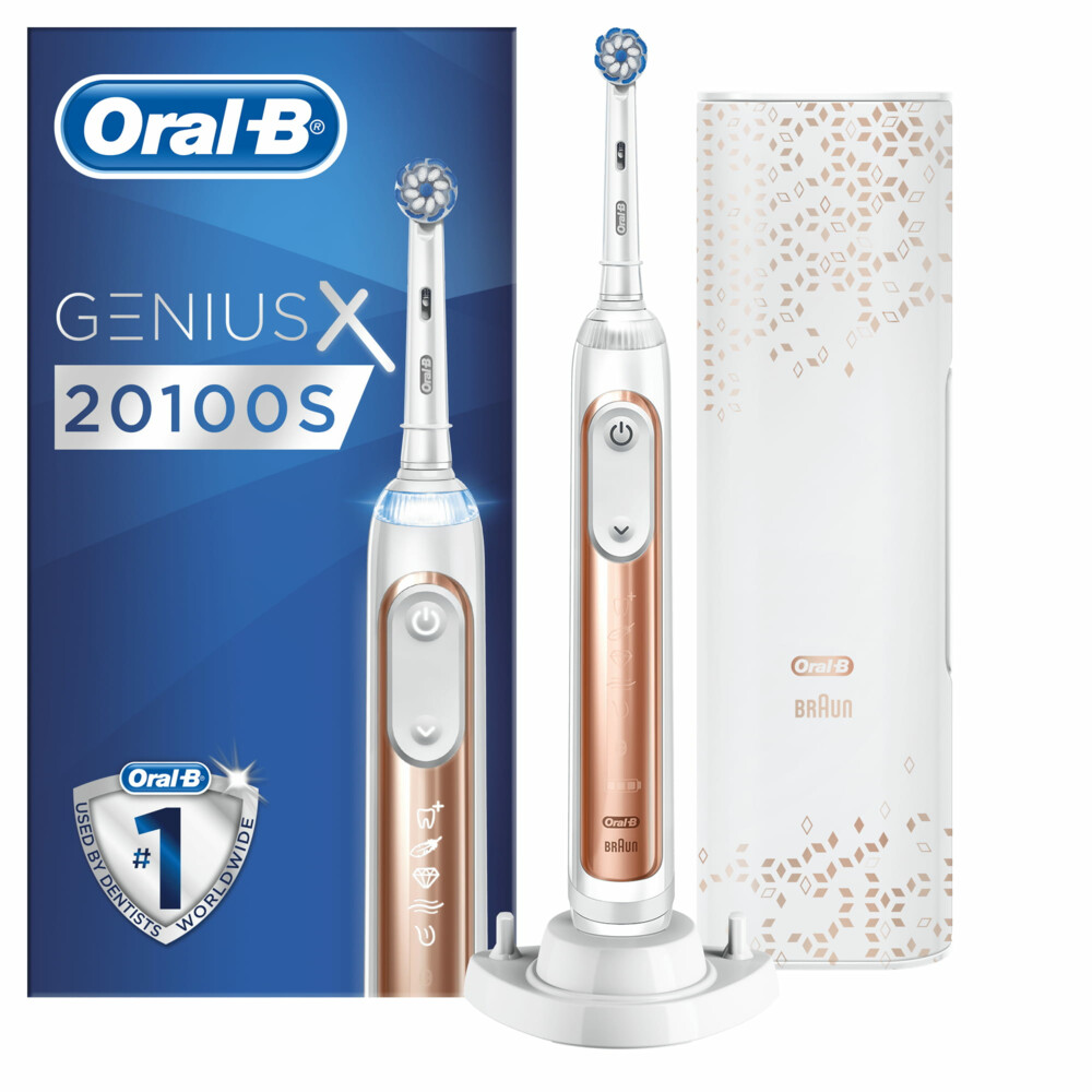 Oral B Genius X 20100s Elektrische Tandenborstel Roségoud 1 Stuk Pleinnl 