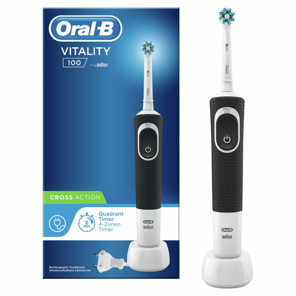 Oral-B Elektrische Tandenborstel Vitality Zwart 1 Stuks aanbieding