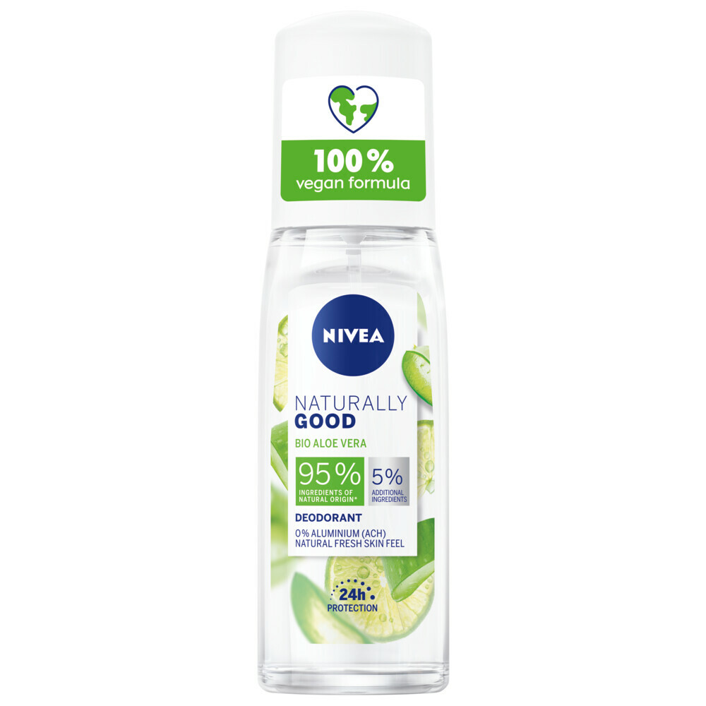 maagpijn Doordeweekse dagen vezel Nivea Deodorant Spray Naturally Good Aloe Vera 75 ml | Plein.nl