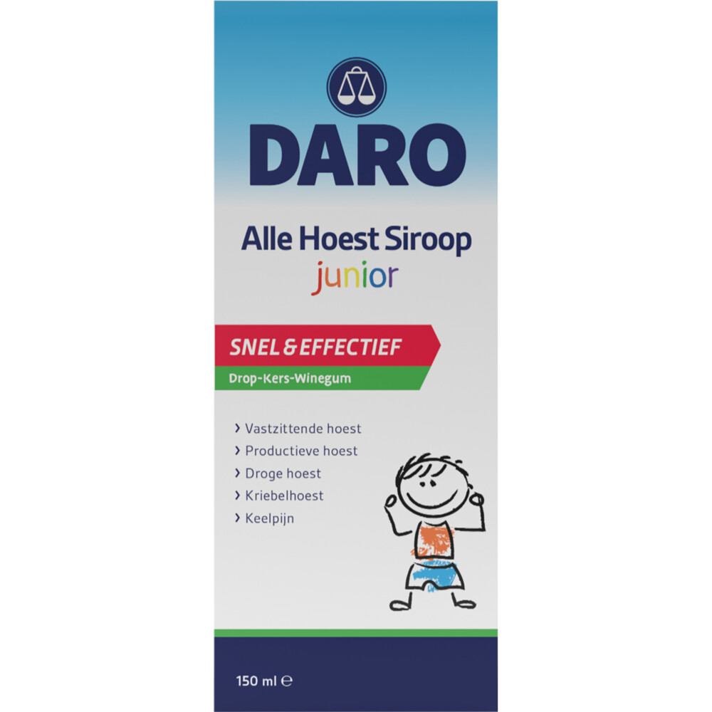 36x Daro Alle Hoest Siroop Junior 150 ml