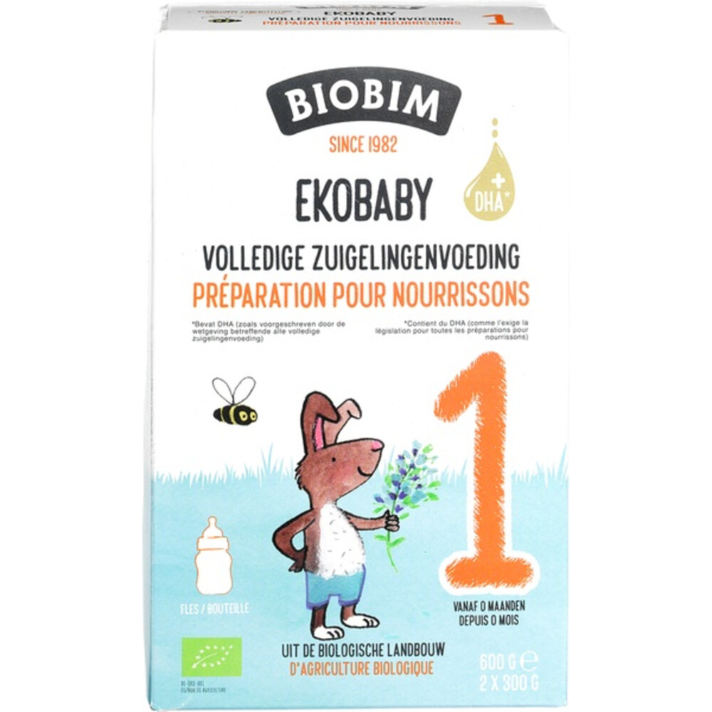 Biobim Ekobaby 1 volledige zuigelingenvoeding 0+ 600g