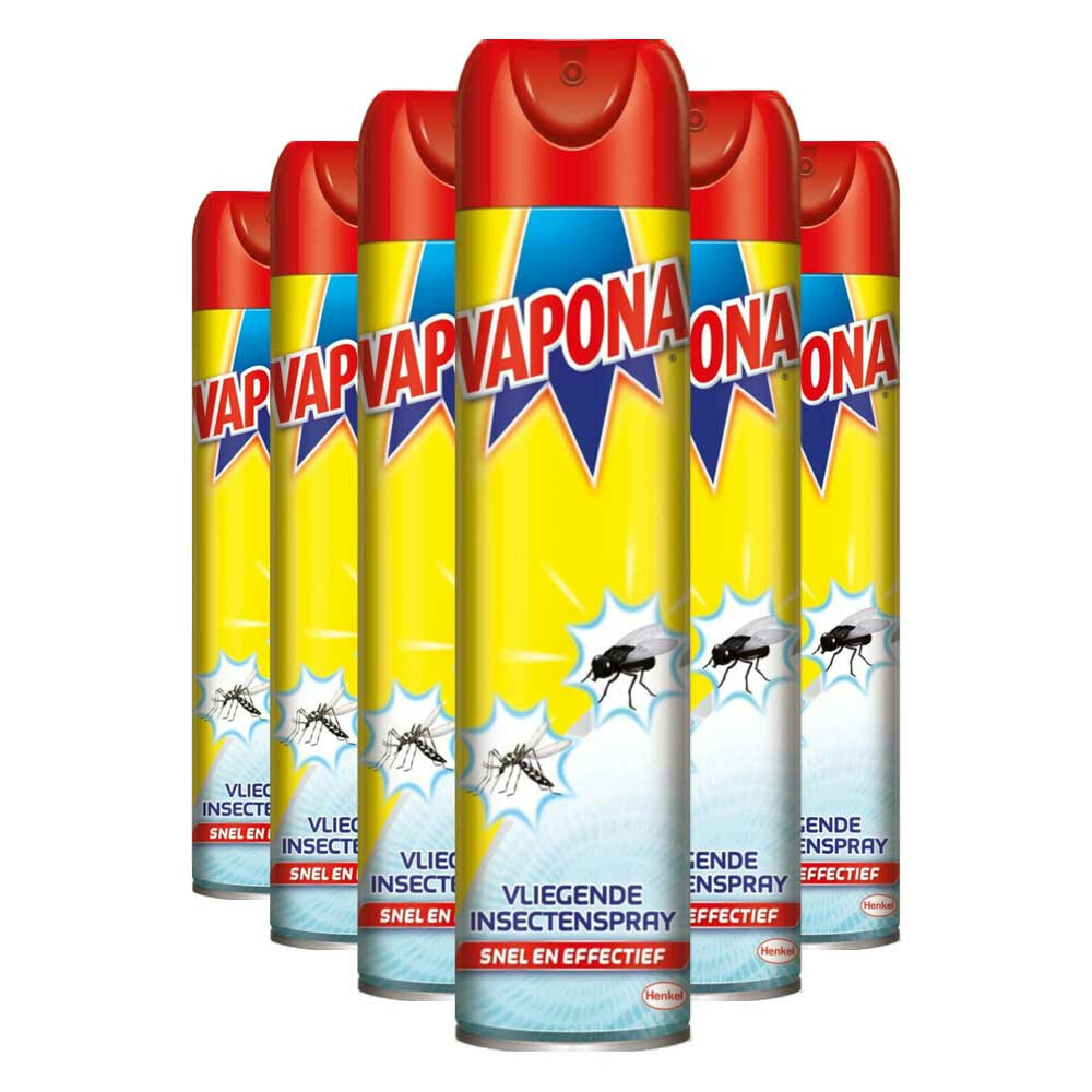 6x Vapona Vliegende Insecten Spray 400 ml