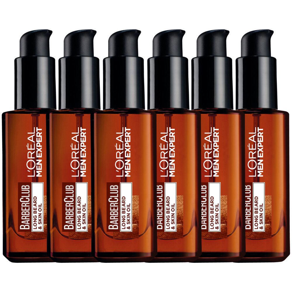 6x L'Oréal Men Expert Barberclub Baard&Gezichtsolie 30 ml