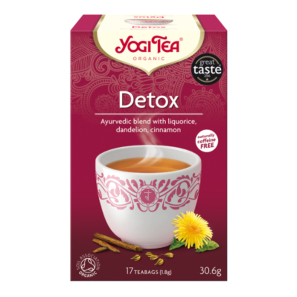 Yogi tea Detox Biologisch 17 stuks met grote korting