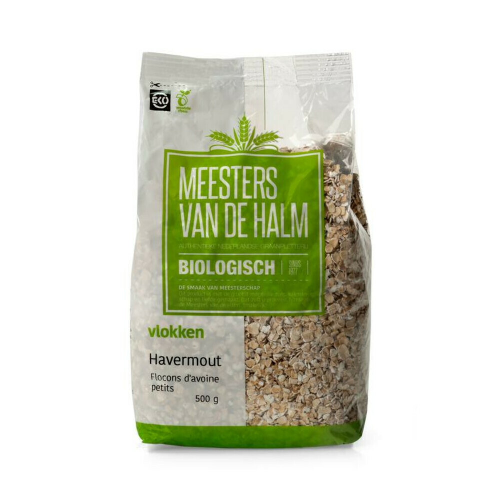 De halm Biologisch Havermout 500 gr