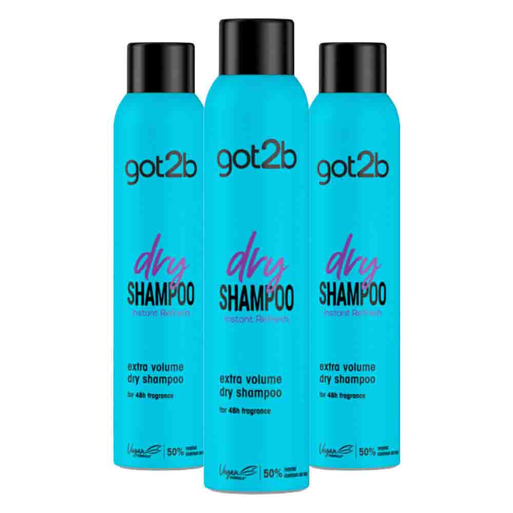 3x Got2b Droogshampoo Extra Volume 200 ml