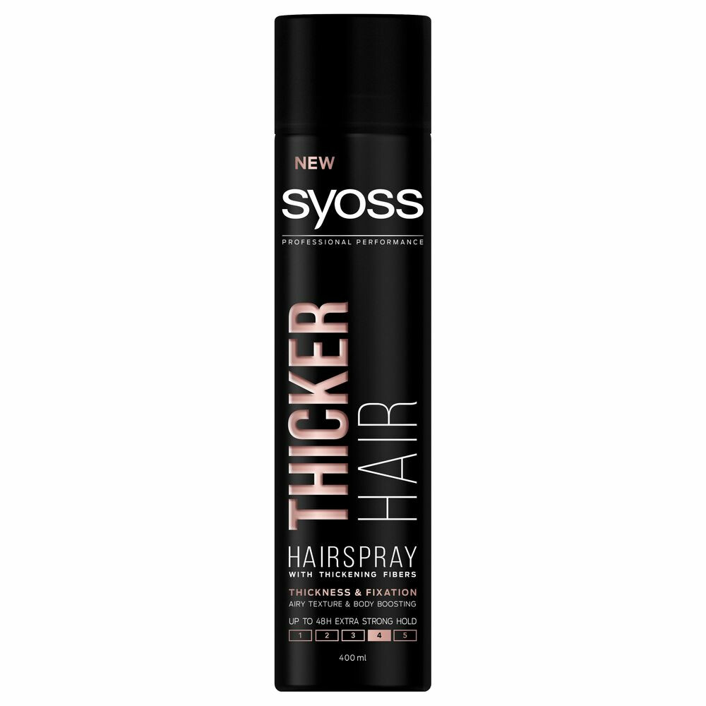 6x Syoss Hairspray Thicker Hair 400 ml