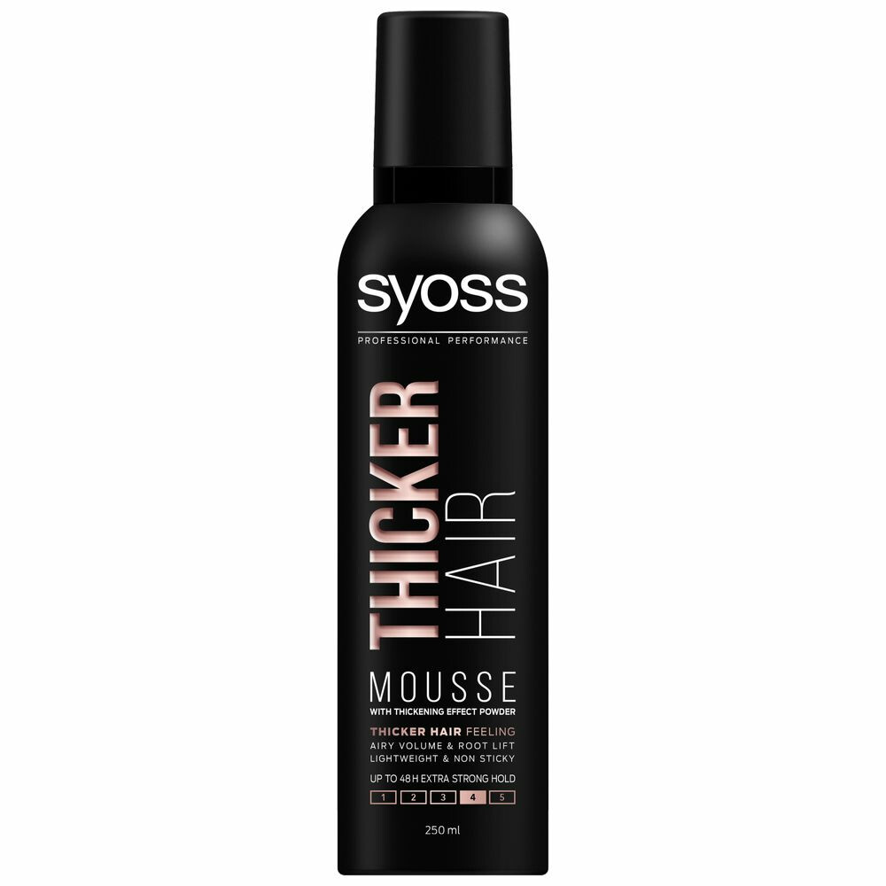 6x Syoss Haarmousse Thicker Hair 250 ml