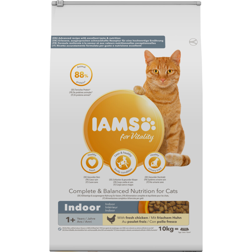 Iams Kat Adult Indoor Kip 10 kg