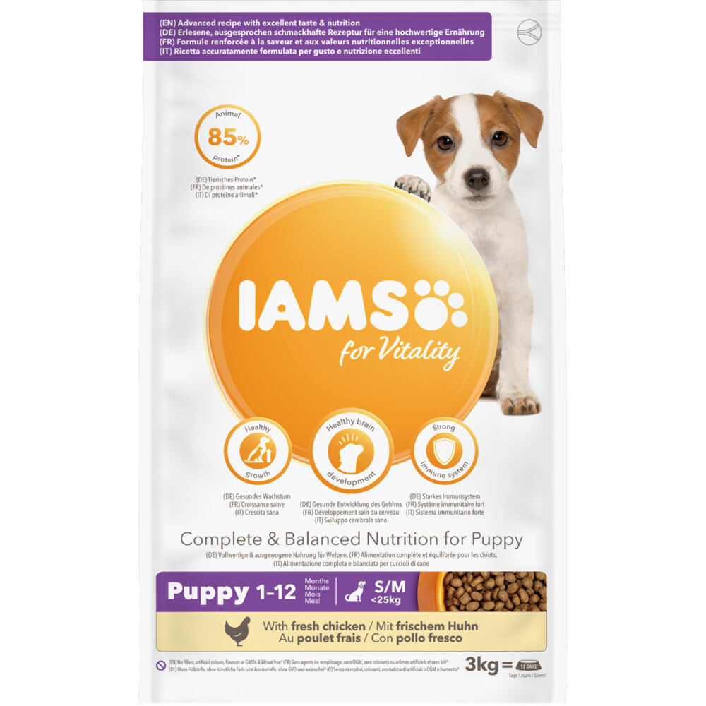 IAMS Dog Puppy & Junior Small & Medium 3 kg