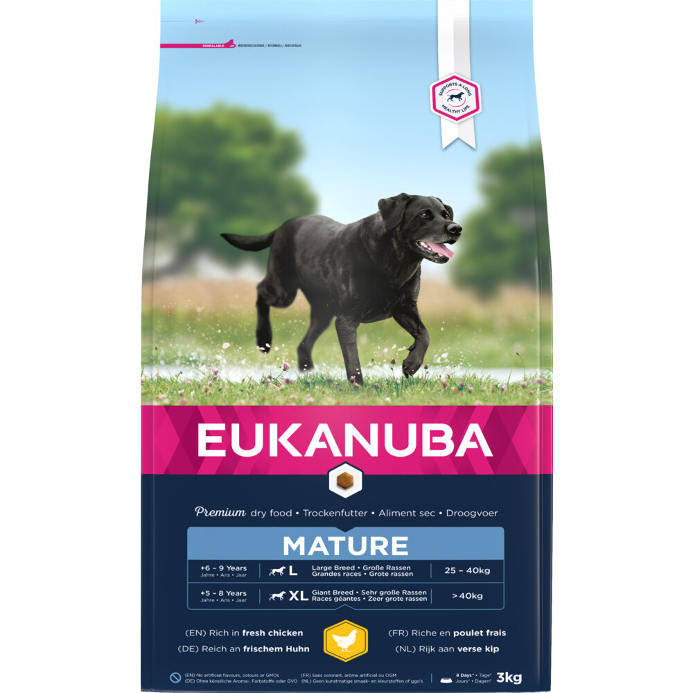 2x Eukanuba Dog Thriving Mature Large 3 kg