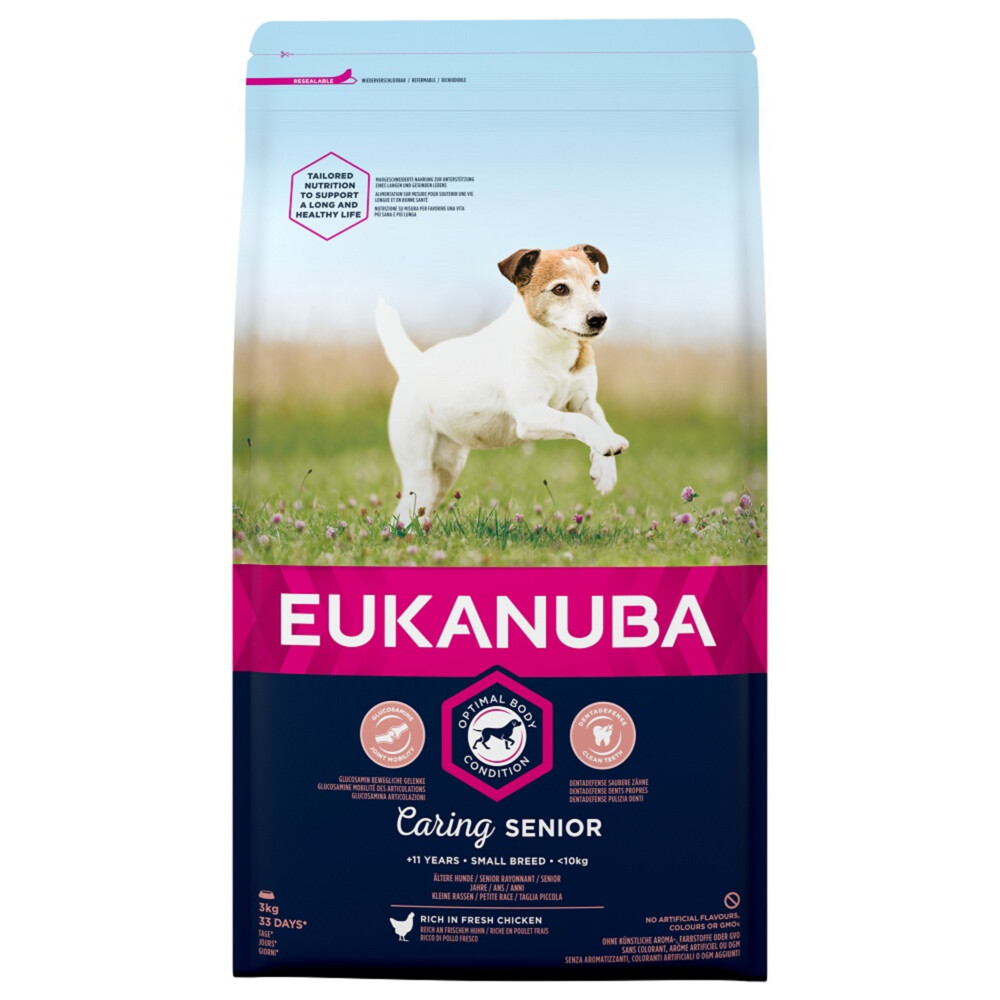 Eukanuba Caring Senior Small Breed Kip 3 kg Hondenvoer