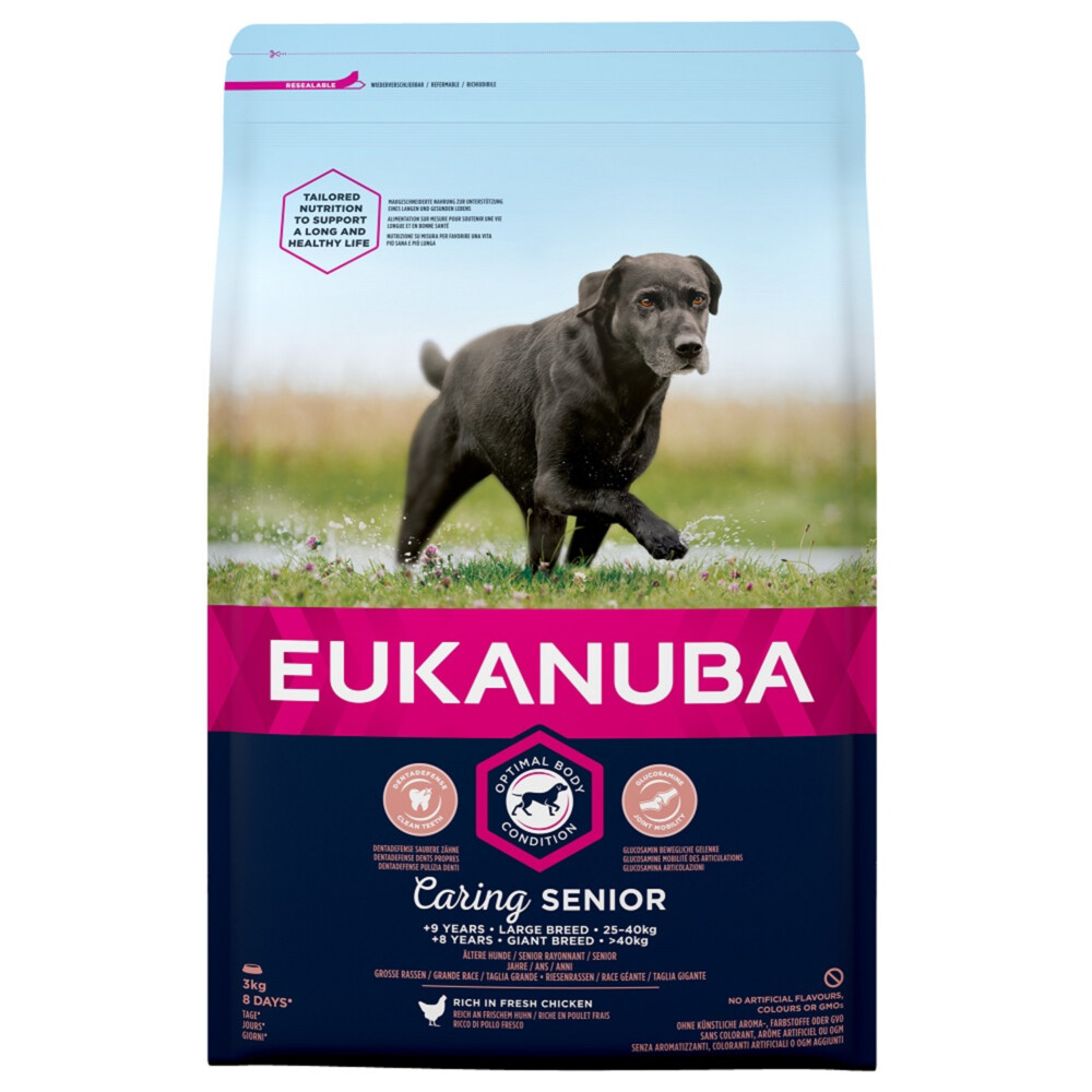 Eukanuba Caring Senior Large Breed Kip 3 kg Hondenvoer