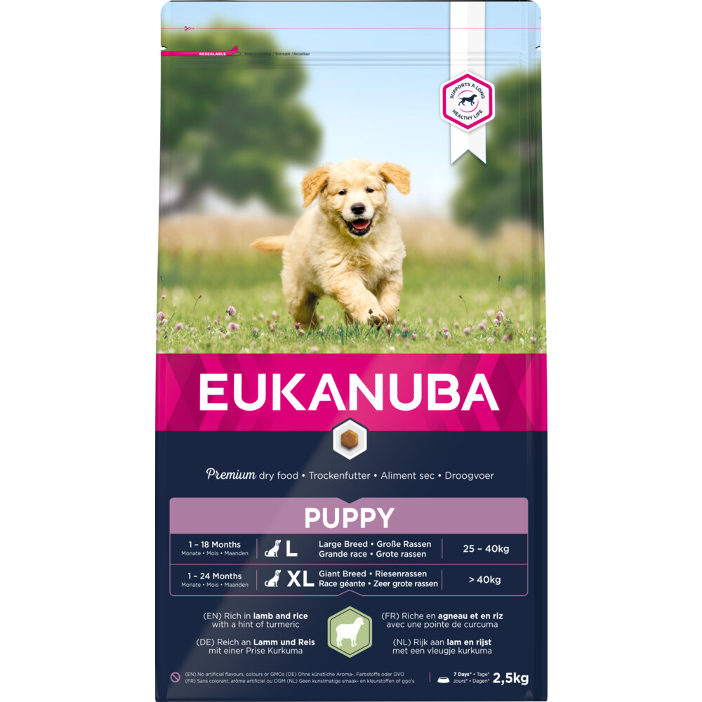 Eukanuba PuppyJunior lam met rijst Hondenvoer 2,50 kg