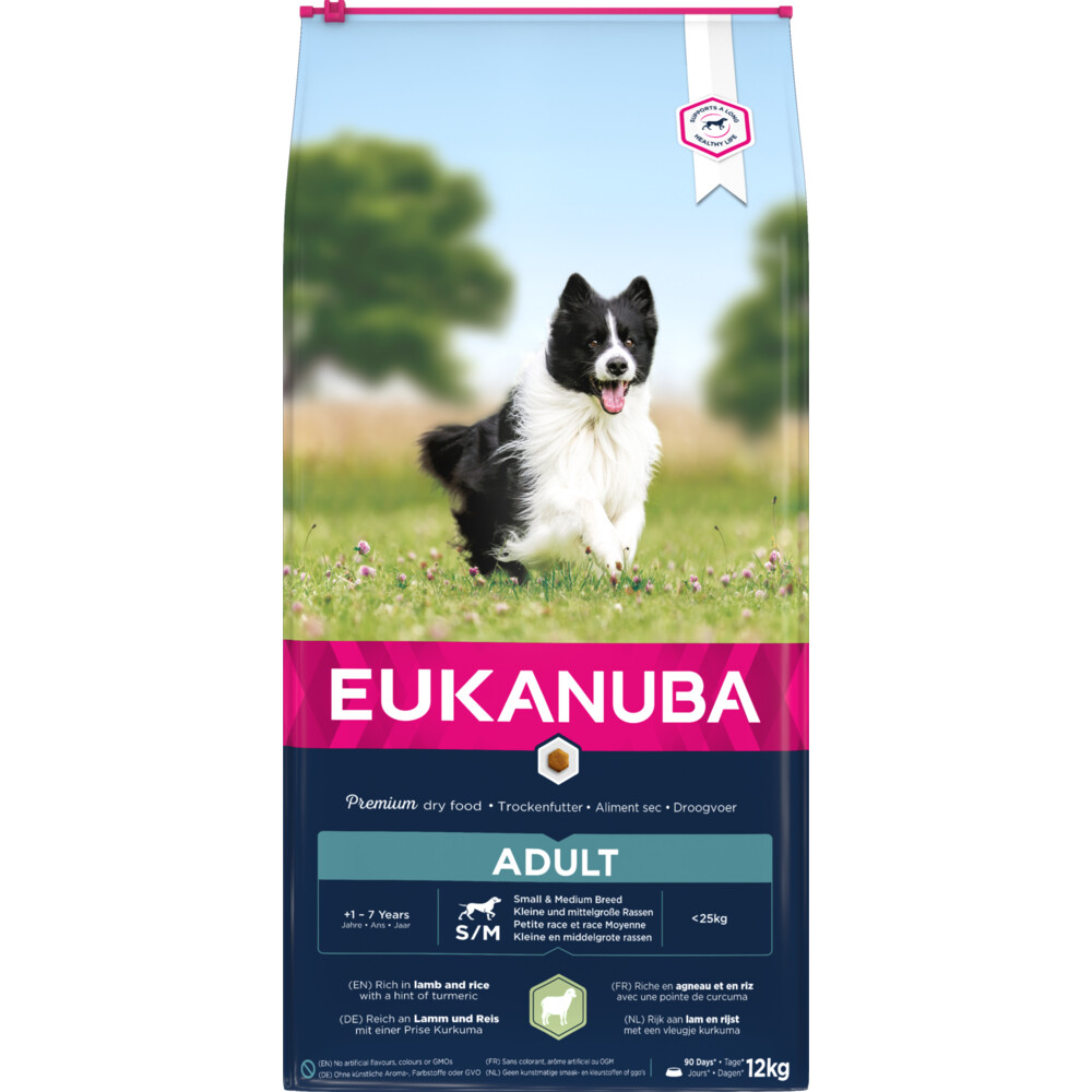 Eukanuba Adult lamb met rice smallmedium breed Hondenvoer 12 kg