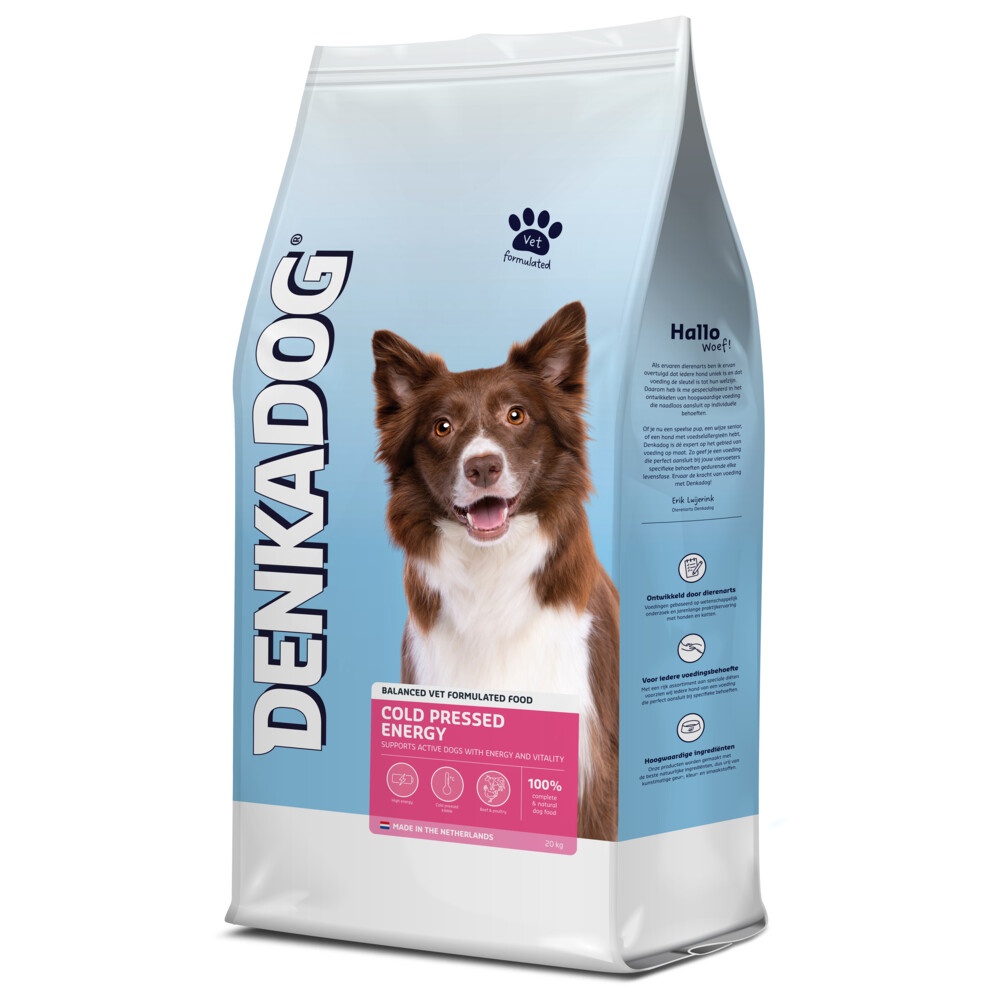 Denkadog Hondenvoer Cold Pressed Energy 20 kg