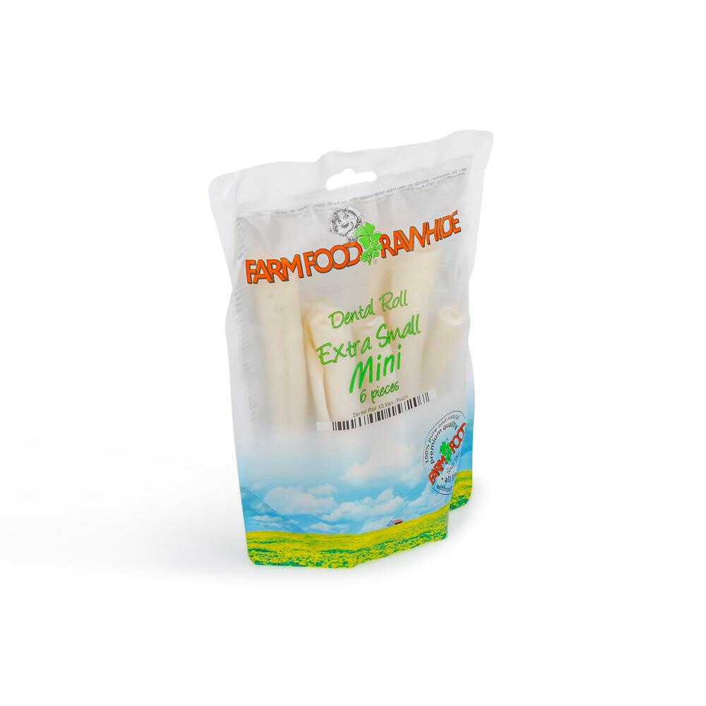 6x Farm Food Rawhide Dental Roll XS Mini 6 stuks