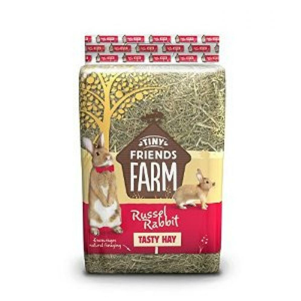 5x Tiny Friends Farm Russel Konijn Tasty Hooi 2 kg