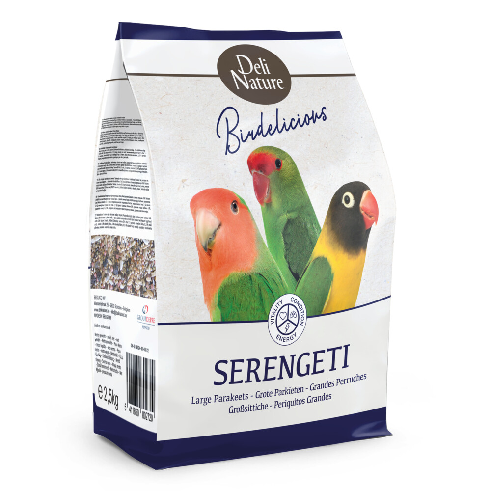 4x Deli Nature 5 Sterren Menu Afrikaanse Parkiet 2,5 kg