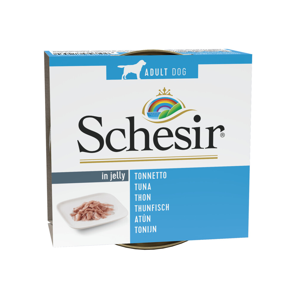 Schesir Hondenvoer Blik Jelly Tonijn 150 gr