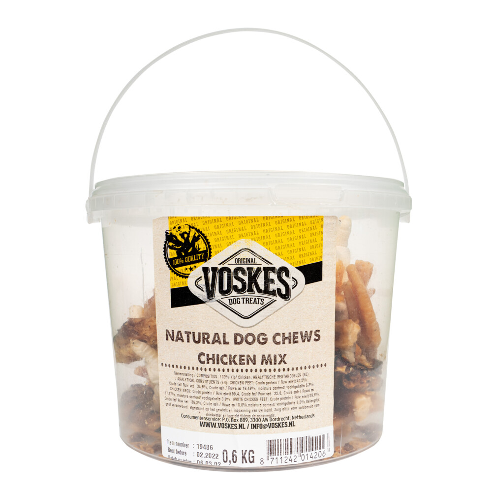 12x Voskes Mix Bucket Kip 600 gr