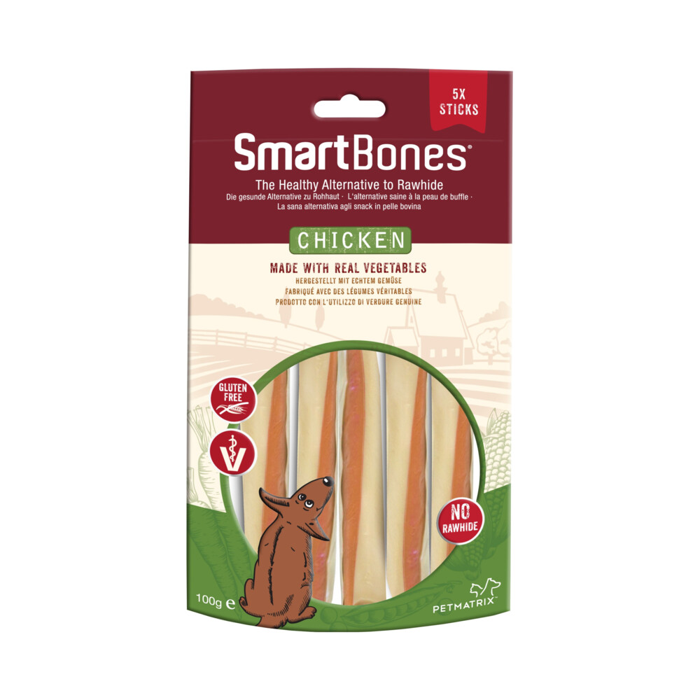 Smartbones Smartsticks Chicken Kip 100 g 5 stuks Hondenvoer